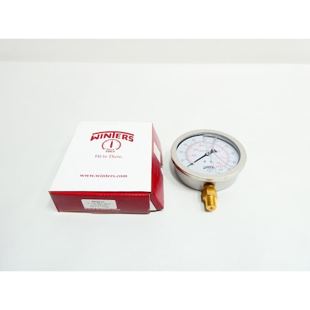 Winters 4IN 1/4IN 0-100PSI NPT PRESSURE GAUGE PFQ711